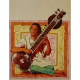 Victor Kalin, Ravi Shankar, Oil on board