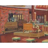 C. Spamer, Shanghai Interior, Oil on Canvas