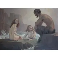 Tony Koegl, Mythological Scene, Oil on Canvas