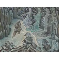 Joseph Lomoff, Narrative Scene, Oil on canvas