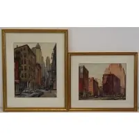 Couce Vidal, Pair of New York City Scenes