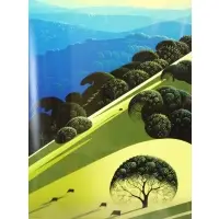 Landscape by Eyvind Earle, Serigraph, sold Nov 2020
