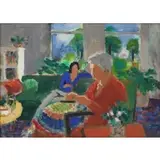 Warren Brandt, Grace and Jan, 1976, Oil on canvas