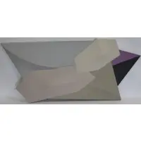 Charles Hinman, Surveyor, 1982, Acrylic on shaped canvas