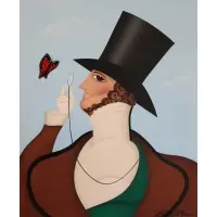 Robin Morris, Eustace Tilly, Oil on Canvas