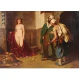 Mozart Rottmann, Orientalist Scene, Oil on Canvas