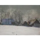 František Kaván, Winter Village Scene