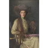 Lee Lufkin Kaula, Portrait of a Lady, Oil on canvas