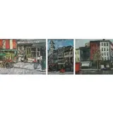 Alex Tschernjawski, Untitled, Grouping of Three Oils on Canvas