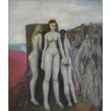 Gar Sparks, Surrealist Scene, Oil on Canvas