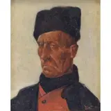 Willem van der Berg, Portrait, Oil on board