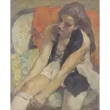Josep Maria Mallol Suazo, Portrait of a Ballerina, Oil on Canvas