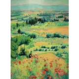 André Vignoles, Italian Landscape, Oil on canvas