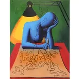 Mark Kostabi, Liquid Paper Deux, 1995, Oil on Canvas