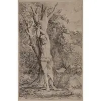 Salvator Rosa, St. Albert, The Companion of St. William, Etching with drypoint