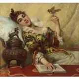 Léon Herbo, La Charmeuse, 1890, Oil on Canvas