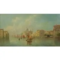 Venetian Scene by James Salt, Oil on Canvas, sold Sep 2020