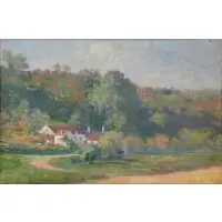 Hippolyte Petitjean, Landscape, Oil on Canvas