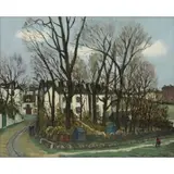 Alphonse Quizet, Park, Oil on Canvas