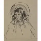 Mary Cassatt, Sara Wearing Her Bonnet and Coat, Lithograph