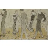 Vértes Marcell, Maxime's, Lithograph