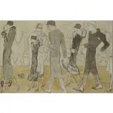 Vértes Marcell, Maxime's, Lithograph