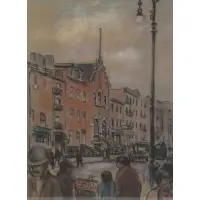 Bernard Gussow, Downtown, Pastel