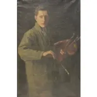 Peter Clapham Sheppard, Portrait of an Artist, Oil on Canvas