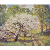 Tree by Robert Emmett Owen, Oil on Canvas, sold Sep 2020