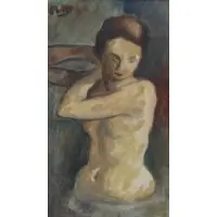 Bather by Robert Philipp, Oil on Canvas, sold Sep 2020