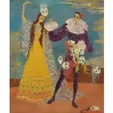 Margaret Stark, Intrique, 1945, Oil on Canvas