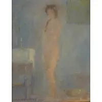 Harry Raymond Henry, Nude, Oil on Board