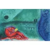 Quai de la Tournelle by Marc Chagall, Color Lithograph, sold Sep 2020