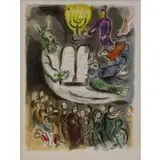The Story of Exodus VI by Marc Chagall, Lithograph, sold Sep 2020