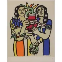 Ferdinand Leger, Deux Femmes, Lithograph