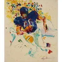 LeRoy Neiman, Gale Sayers, Oil on Board