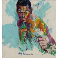 LeRoy Neiman, Sugar Ray Robinson, Oil on Board