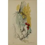 LeRoy Neiman, Punchinello, Color lithograph