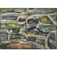 Untitled by Oton Gliha, Oil on canvas, sold Sep 2020