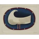 Vicente Gandía, Bird, Etching