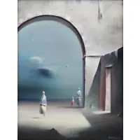 Robert Watson, Gates of the City, 1982, Oil on Canvas