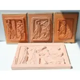 Émile Antoine Bourdelle, Lot of 4 Terracotta Bas Reliefs Come with books