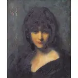 Jean-Jacques Henner, Portrait of a Woman, Oil on Panel