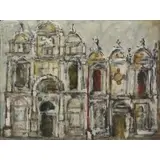 Giuseppe Gambino, Pasesaggio A Venezia, 1956, Oil on Canvas