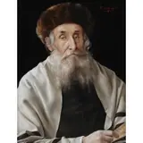 Otto Eichinger, Portrait of a Rabbi, Oil on Panel