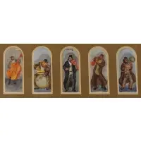 Emmanuel Mané-Katz, Portraits, Series of 5 Gouache