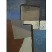 Franyo Schindler, Abstract, Oil on Canvas