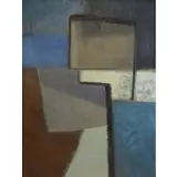 Franyo Schindler, Abstract, Oil on Canvas