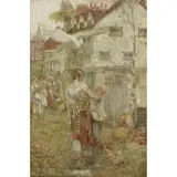 Village Scene by Noel Laura Nisbet, Oil on Canvas, sold Jul 2020