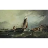 D. Maygrove, Coastal Landscape, Oil on Canvas